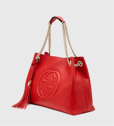 gucci tasche soho rot|gucci shoulder bag.